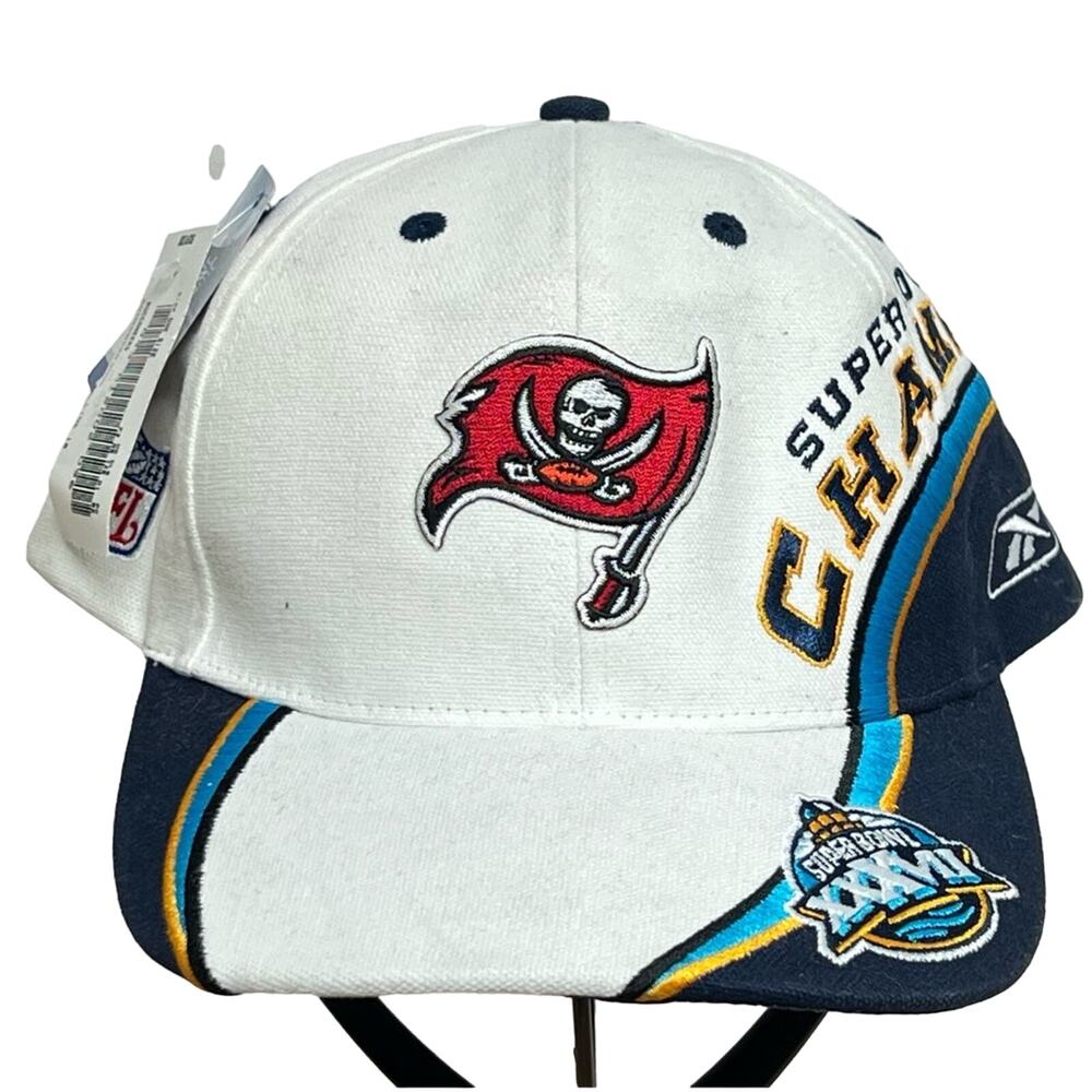 NWT Vintage Tampa Bay Buccaneers Hat Cap NFL 2003 Super Bowl Champions Reebok